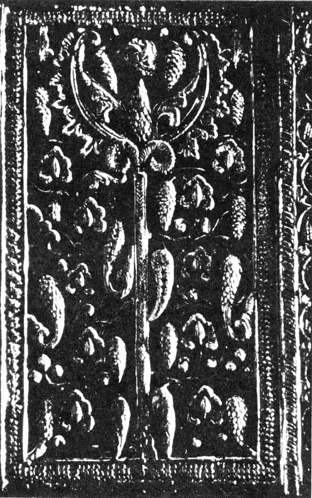 Detail of a minbar (in carved cedar) from the Mosque of Kayrawaan